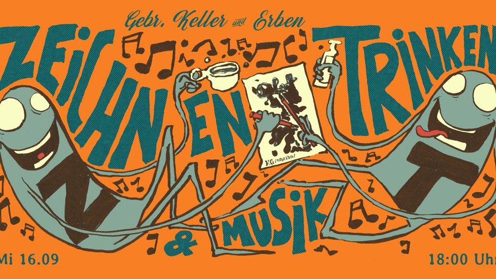 ✍🏼☕️🎶 Zeichnen, Trinken & Musik