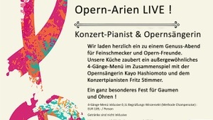 Opern-Arien live  -  mit renommierter Opern-Sängerin & Konzert-Pianist