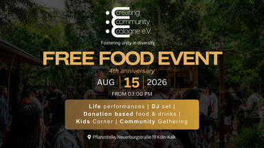 FREE FOOD EVENT by Creating Community Cologne e.V.
