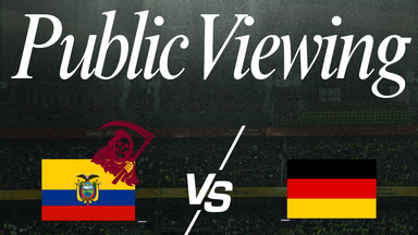 Public Viewing: Germany vs. Ecuador | for the culture | Munich Social Circle