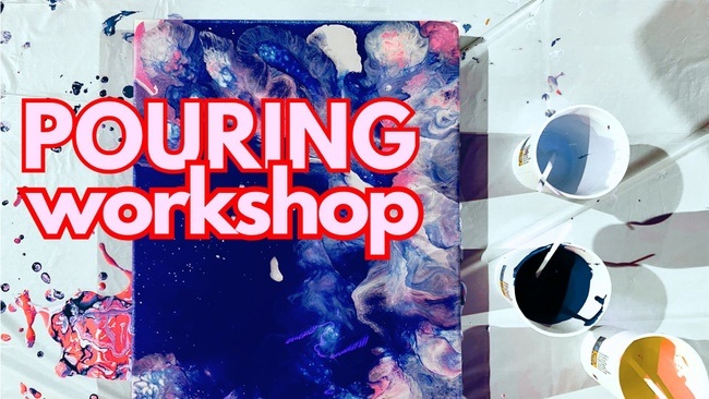 Acrylic Pouring Workshop I Flow Your Art I Malkurs
