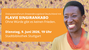Ohne Würde gibt es keinen Frieden – Vortrag mit Flavie Singirankabo