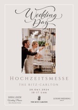 Wedding Day - Hochzeitsmesse im The Ritz-Carlton Berlin