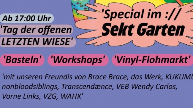 Tag der offenen LETZTEN WIESE @ ://sektgarten