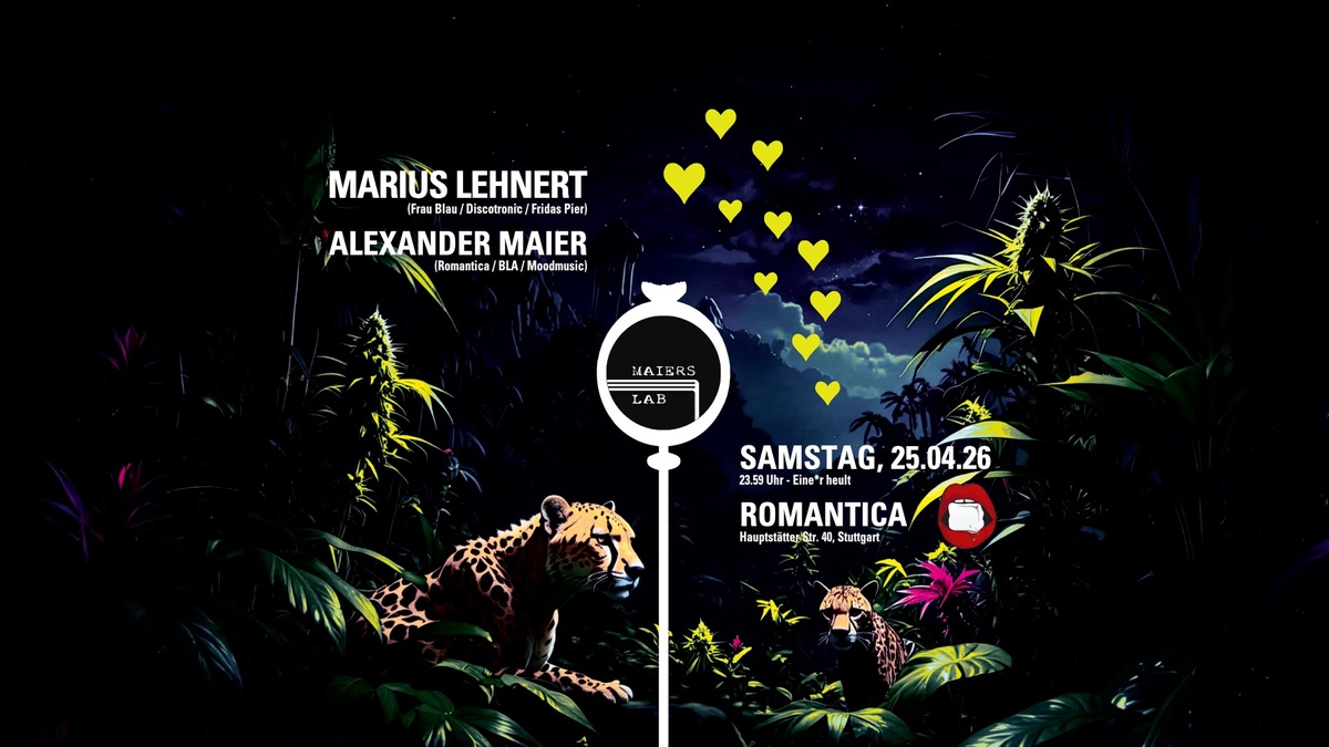 Maier’s Lab w/ Marius Lehnert (Frau Blau / Discotronic / Fridas Pier)