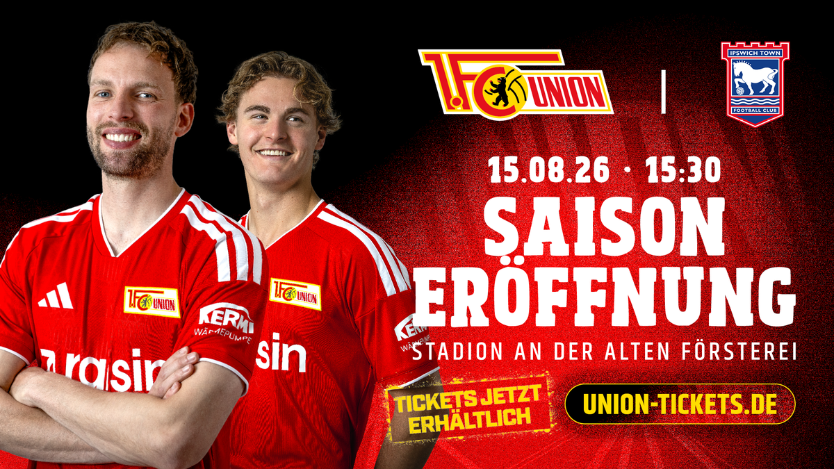 Titelbild der Veranstaltung Testspiel: 1. FC Union Berlin vs. Ipswich Town FC