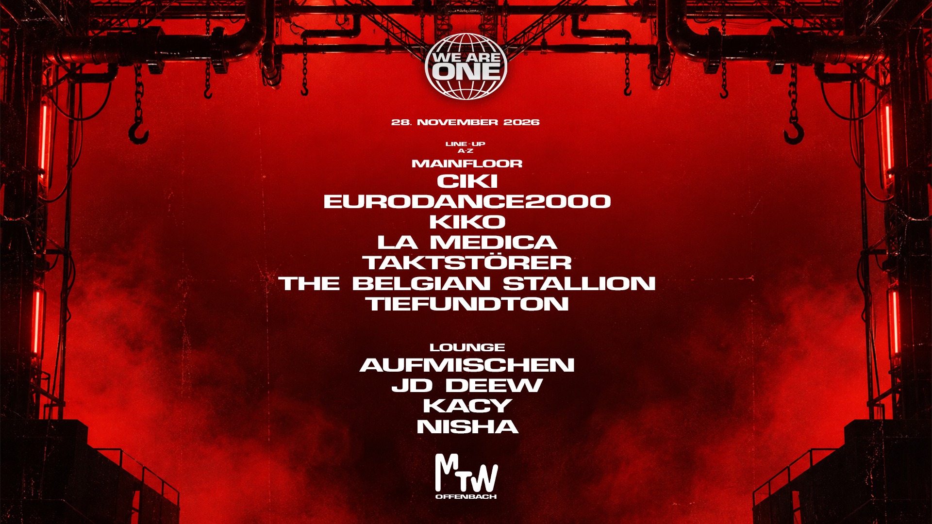 WE ARE ONE x MTW w/ TAKTSTÖRER & TIEFUNDTON
