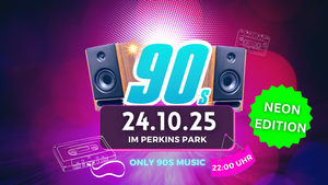 90s only Party Neonstäbe-Edition am FR., 24.10. in Stuttgart