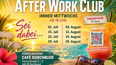 AfterWorkClub mit House, Pop und Rock!