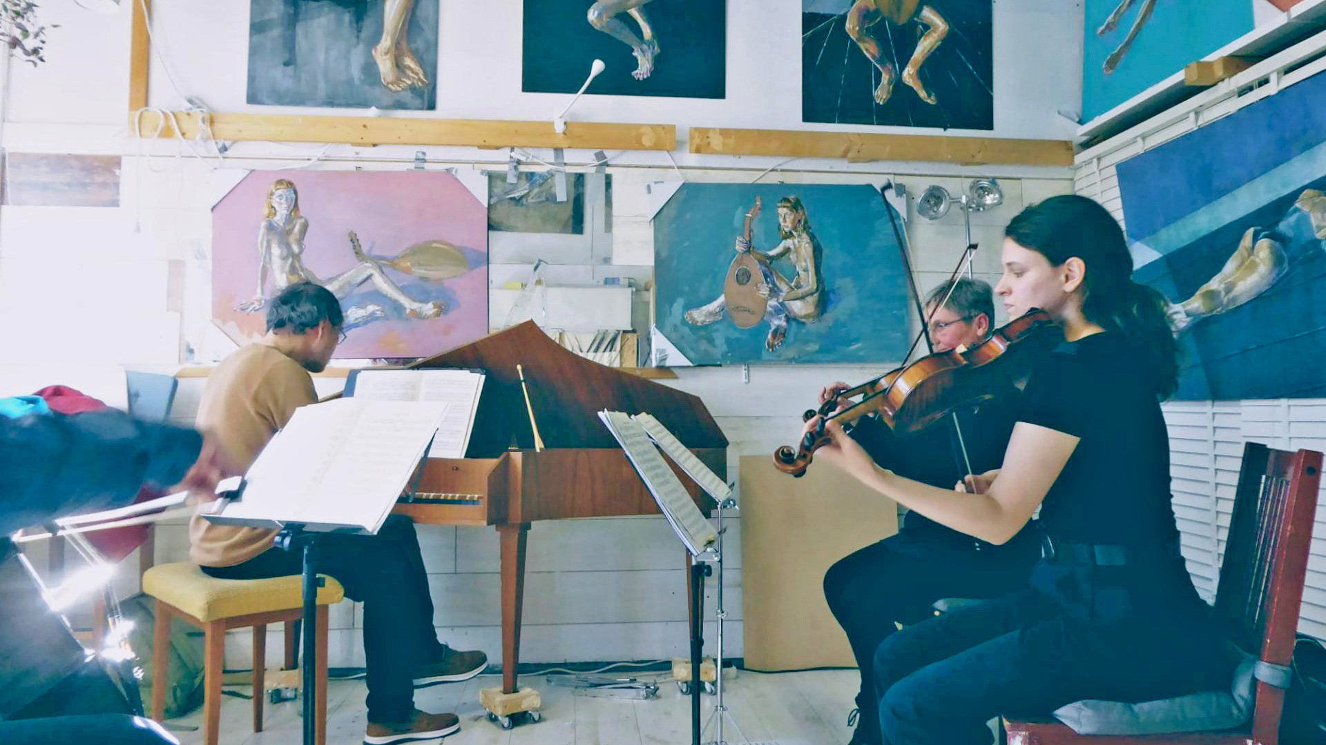 Offenes Atelier mit Barockmusik