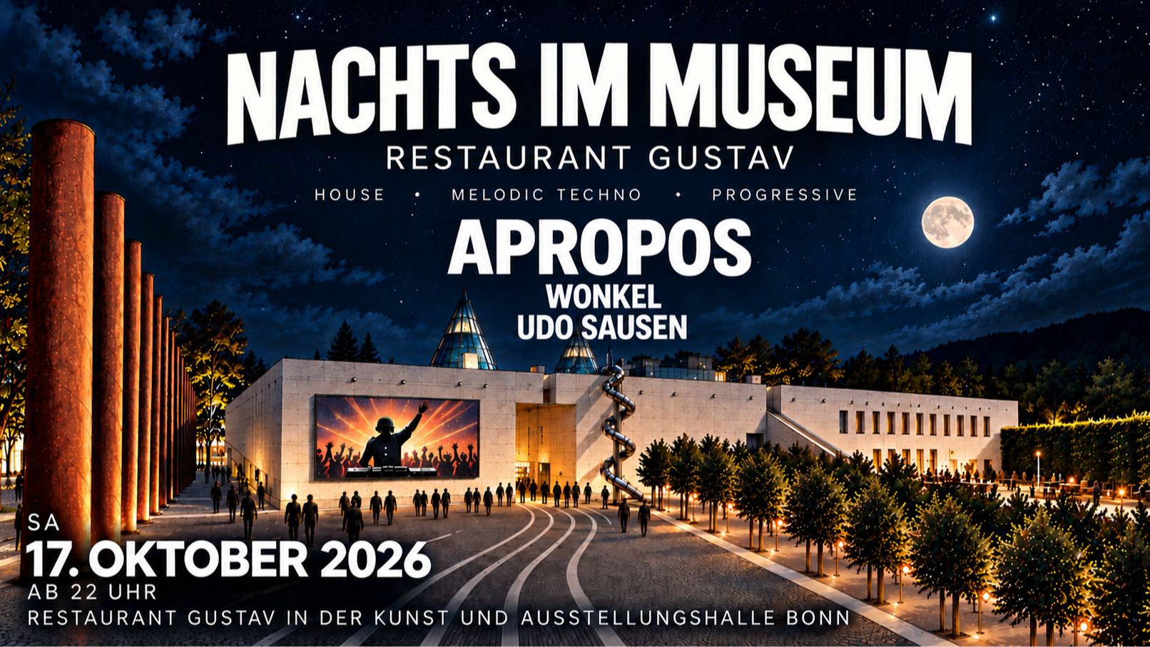 Nachts im Museum mit Apropos, Udo Sausen und Wonkel