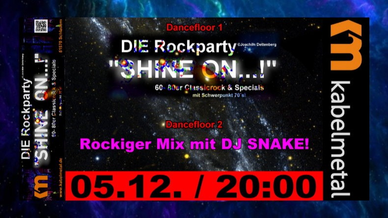 Rockparty auf 2 Dancefloors!
