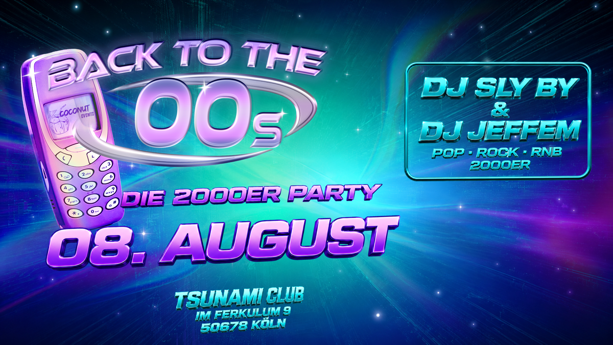 Titelbild der Veranstaltung BACK TO THE 00s - Die 2000er Party in der Südstadt