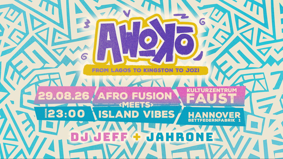 Titelbild der Veranstaltung Awoko: Afro Fusion Meets Island Vibes