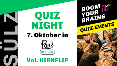 Quiz-Night Sülz | Vol. Hirnflip | Boom Your Brains