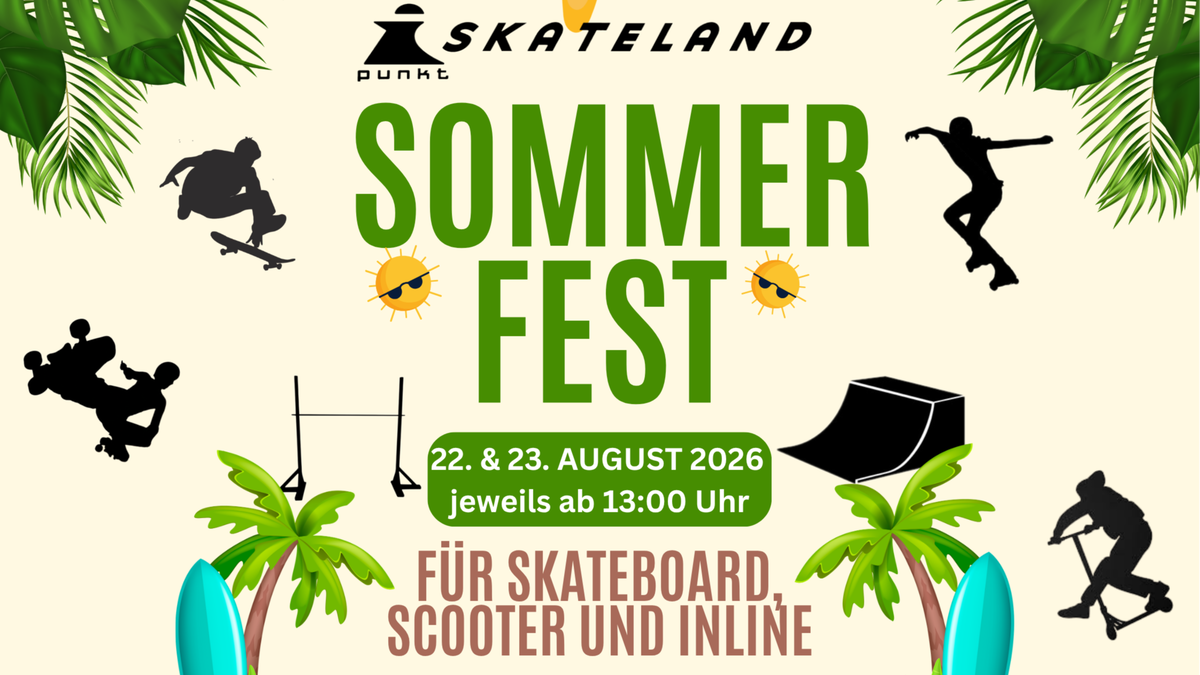 Titelbild der Veranstaltung I-Punkt Skateland Sommerfest