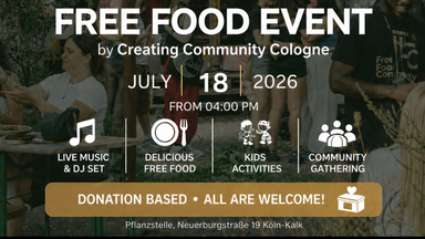 FREE FOOD EVENT by Creating Community Cologne e.V.
