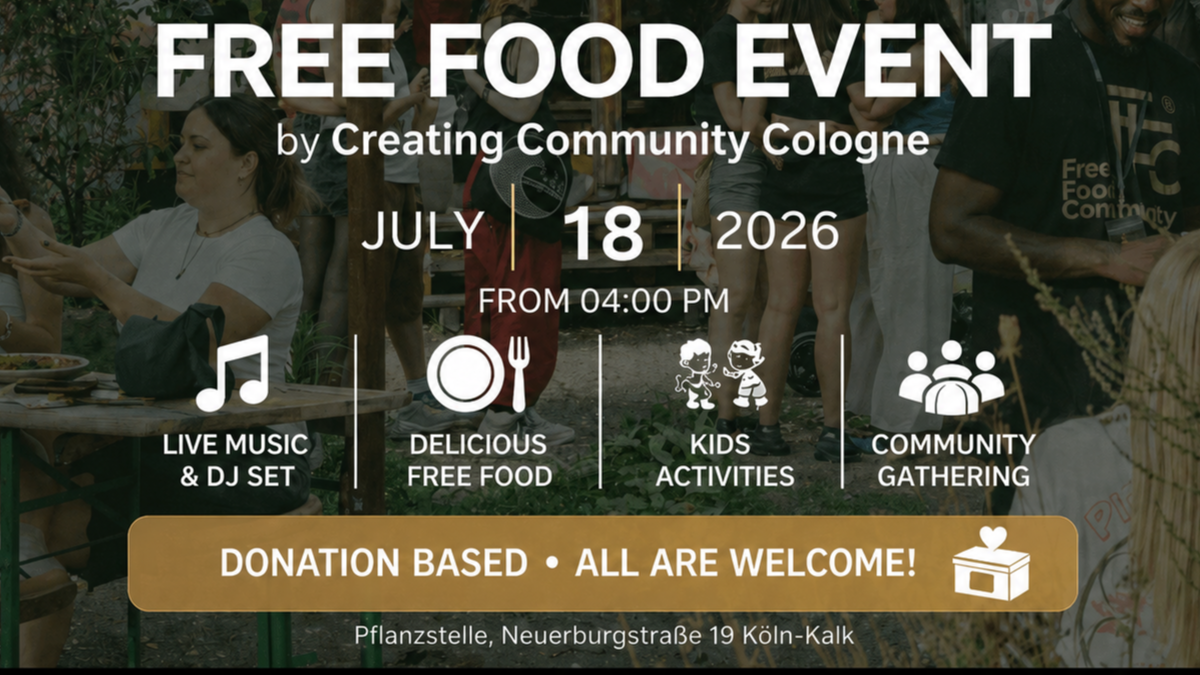 FREE FOOD EVENT by Creating Community Cologne e.V.