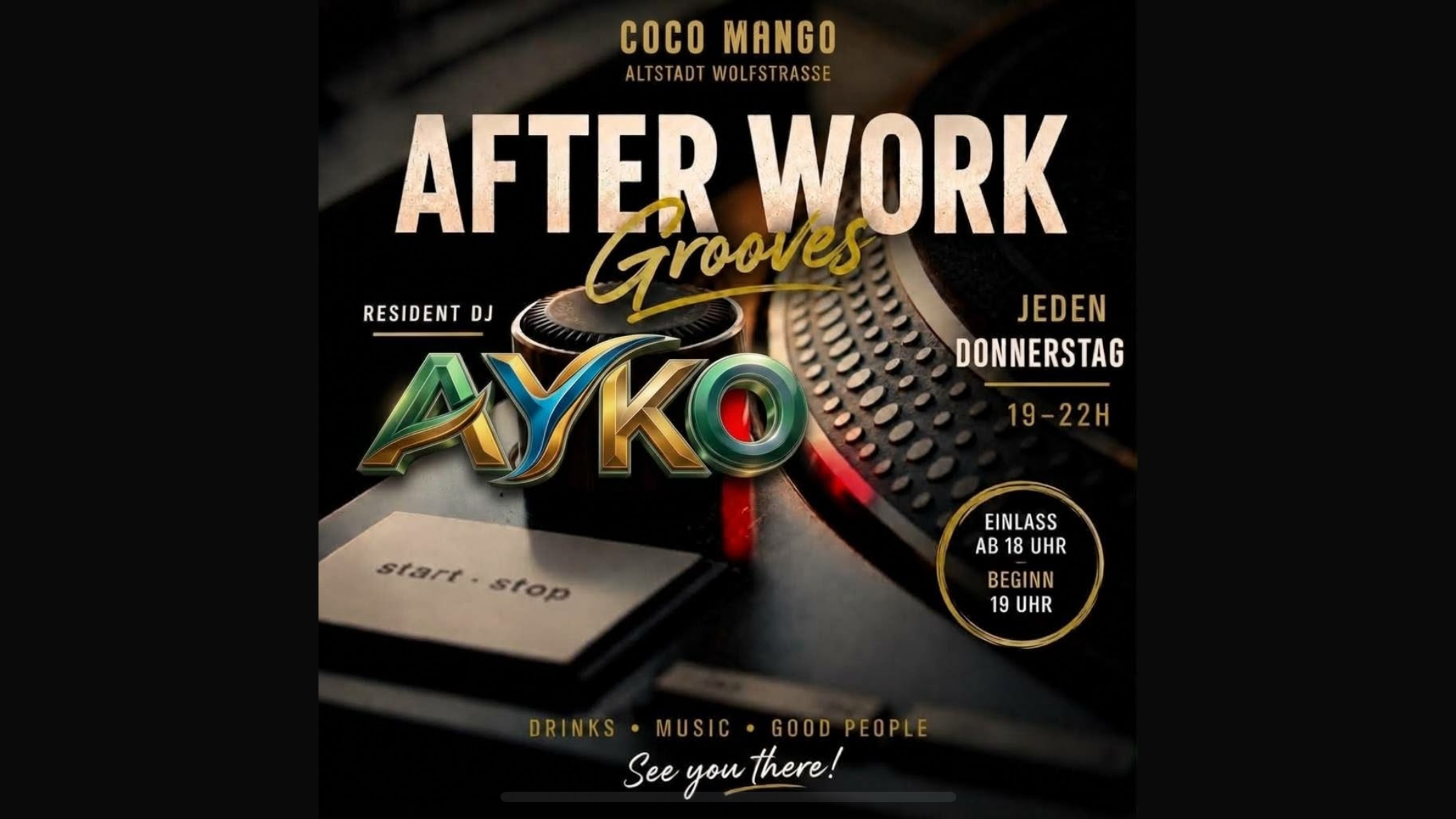 AFTER WORK GROOVES  + DJ AYKO