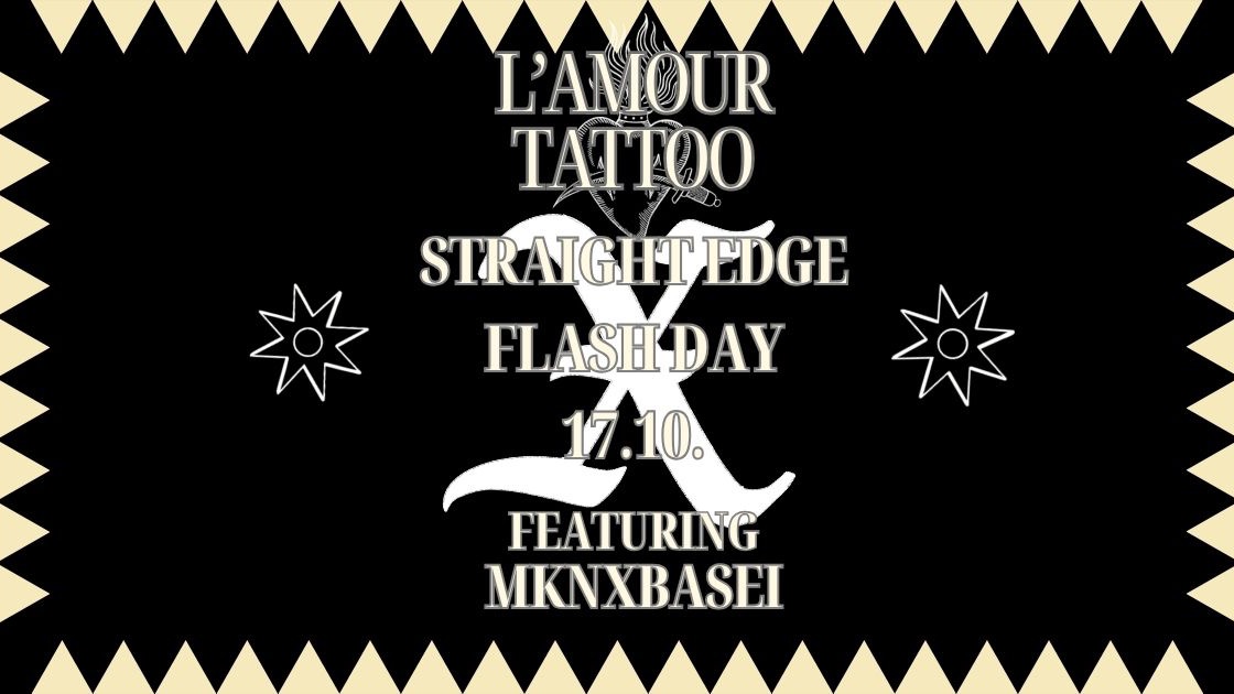 Straight Edge Tattoo Flash Day