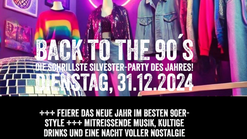 Die 90's - Schrill und bunt! I Silvester im Me and All Düsseldorf