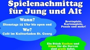 Spielenachmittag für Jung und Alt