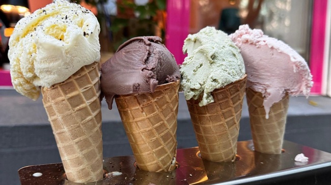 Eis und Wein Tasting im Kiosque Wine&Glory