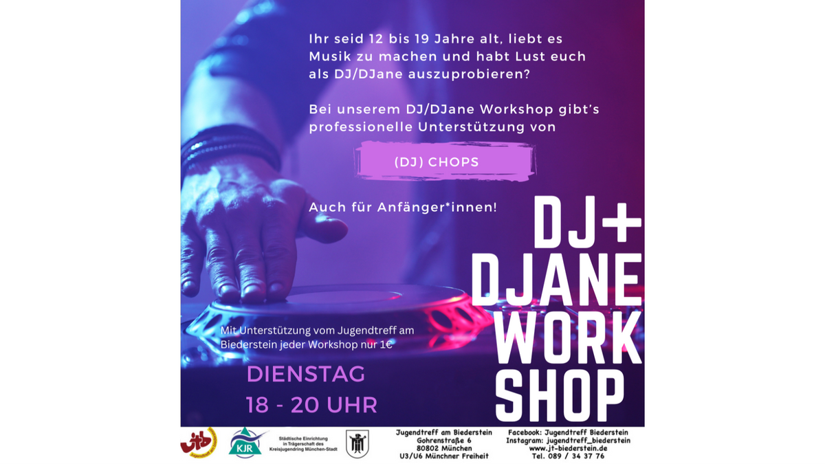 DJ Workshop für 12-19 Jährige
