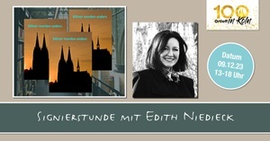 Signierstunde mit der kölner Autorin Edith Niedieck