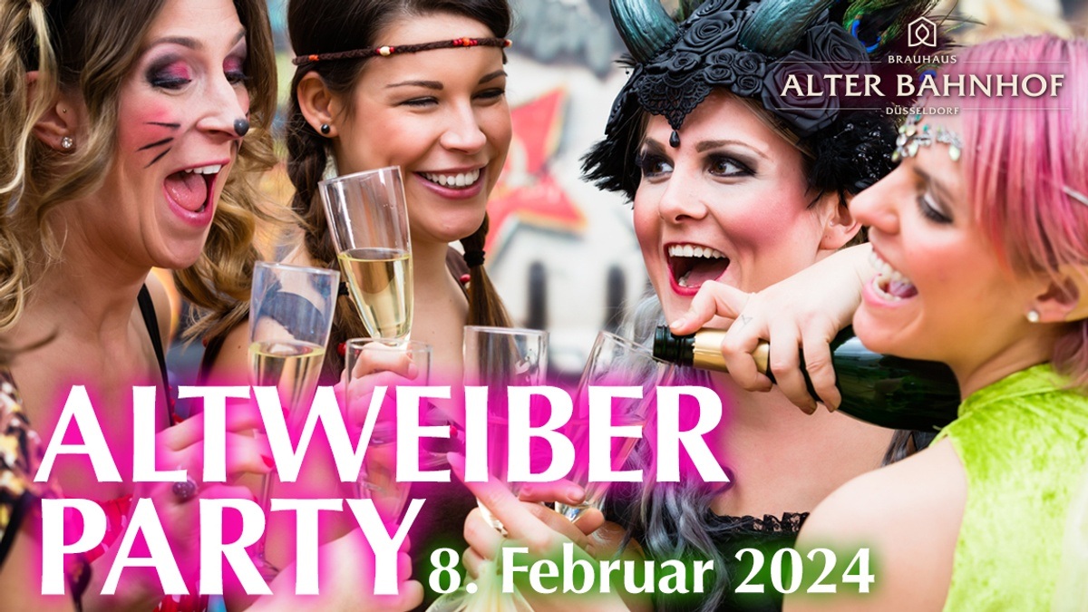 Tickets gewinnen für Altweiber Party im Brauhaus Alter Bahnhof in Düsseldorf ► Alle Infos auf Rausgegangen!