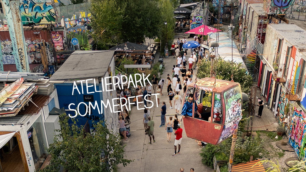 Titelbild der Veranstaltung Atelierpark Sommerfest mit Prismode & Solvane