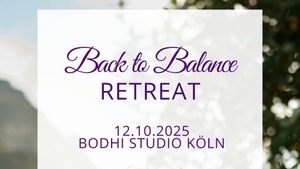 Back to Balance - One Day Retreat