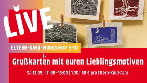 Eltern-Kind-Workshop: Druckwerkstatt (5-10 J.)