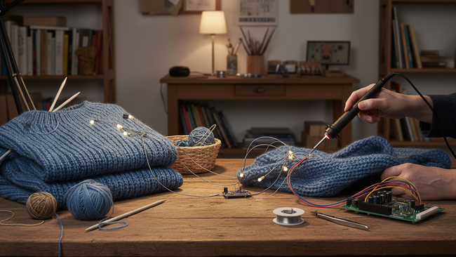 Stricken und Löten - spartenübergreifende Stillarbeit