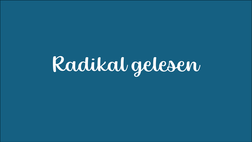 Buchclub Radikal Gelesen