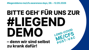 Liegenddemo - awareness für ME/CFS