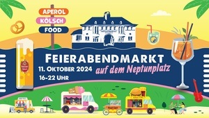 Feierabendmarkt auf dem Neptunplatz in Ehrenfeld