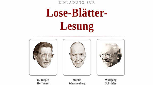 Lose-Blätter-Lesung - im Rahmen von KStA-wir helfen