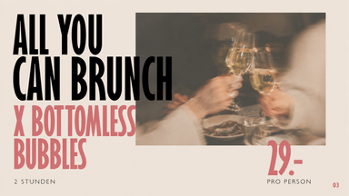DIZZY BRUNCH x BOTTOMLESS BUBBLES