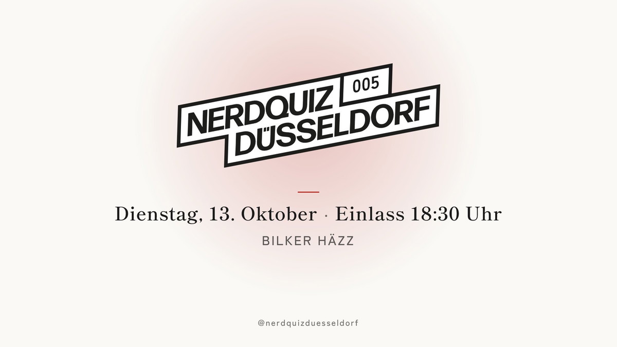 Titelbild der Veranstaltung Nerd Quiz 005