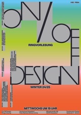 On/Off Design Ringvorlesung Fachbereich Design PBSA