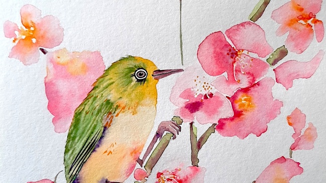 Aquarell-Workshop Blumen & Planeten