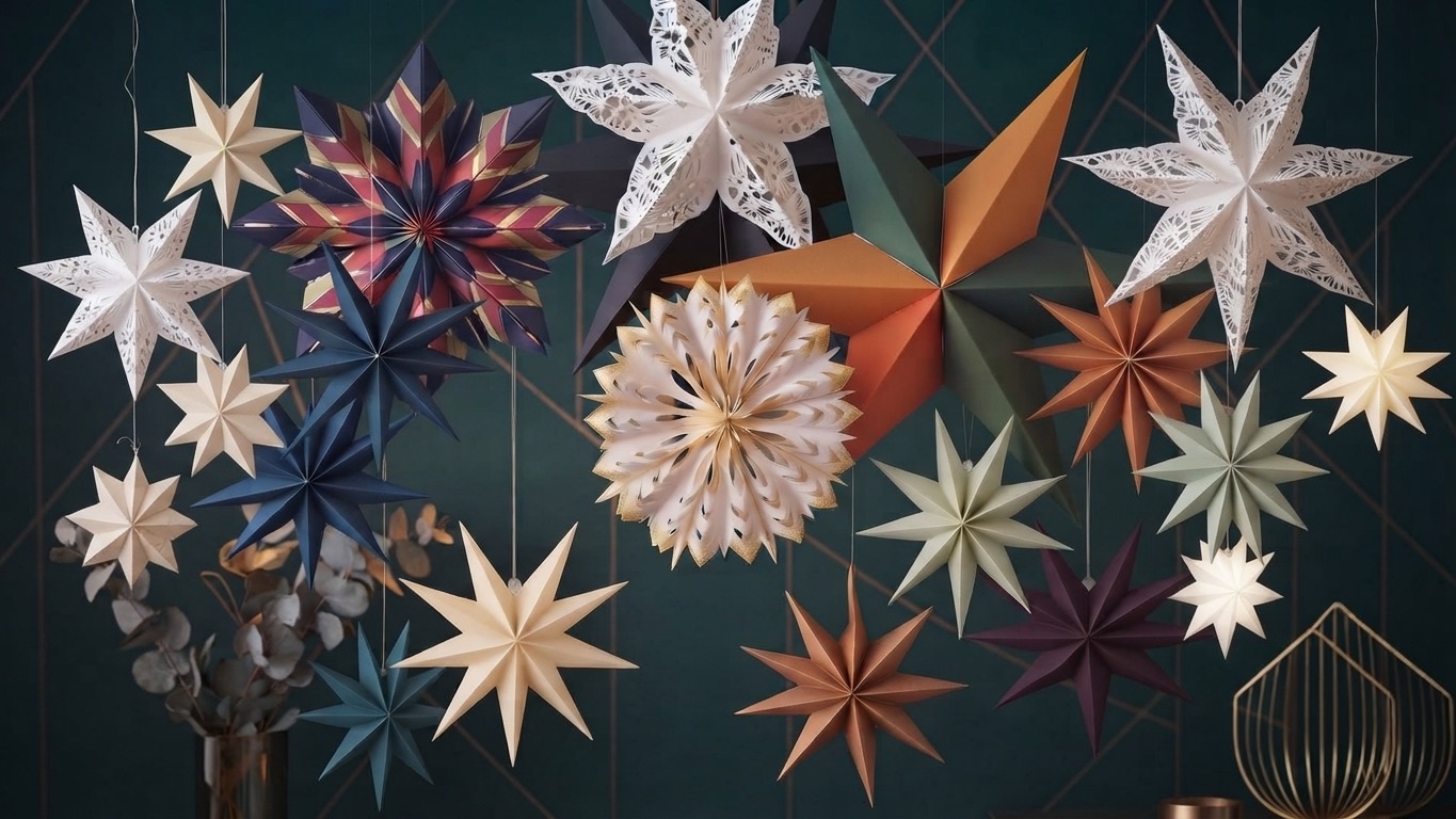 Kreativ Workshop: Zauber der Sterne – XXL DIY Weihnachtssterne aus Papier