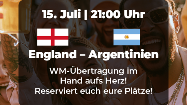 WM Übertragung | England – Argentinien