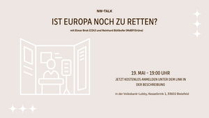 NW-Talk in der Volksbank-Lobby: Ist Europa noch zu retten?
