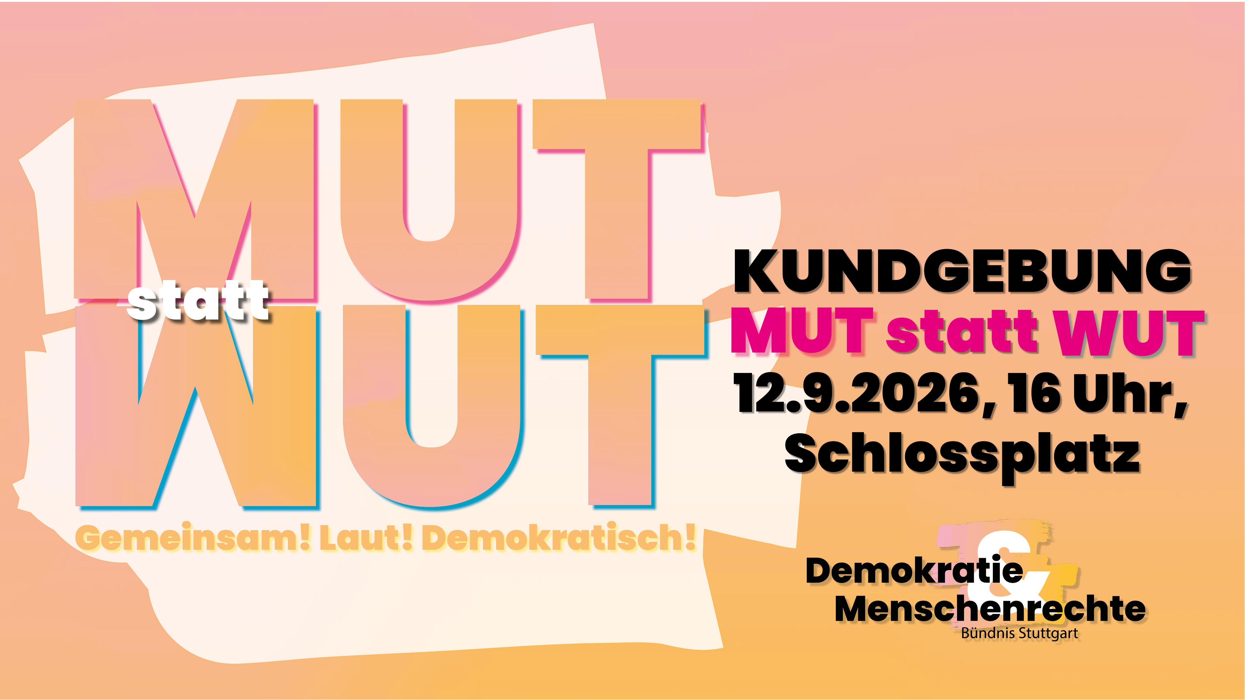 Mut statt Wut – Demo