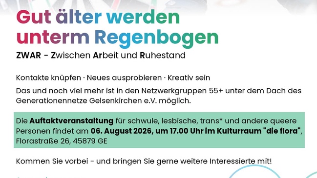 Gut älter werden unterm Regenbogen - ZWAR