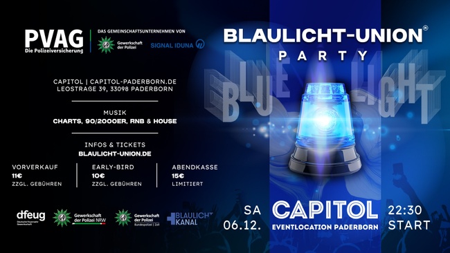 Blaulicht-Union Party - Paderborn