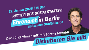 Retter des Sozialstaats?! Ehrenamt in Berlin | Der Bürger:innen-Talk mit Lorenz Maroldt