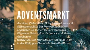 Adventsmarkt in der Philippus-Gemeinde